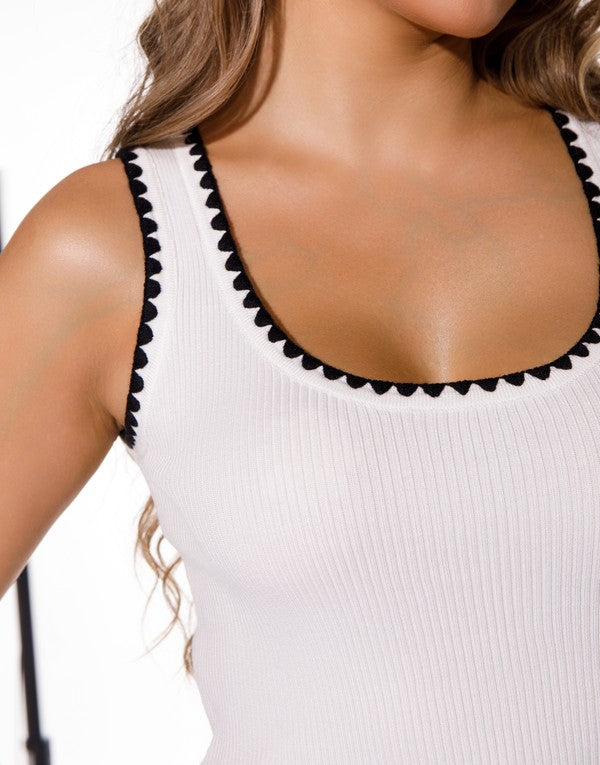 Anita Ribbed Tank Top (2Colors)