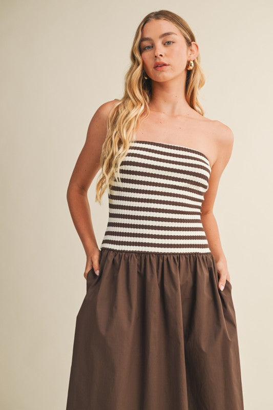 Striped Tube Dress