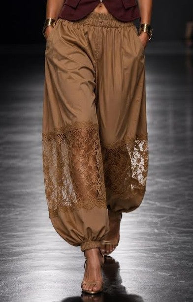 Lace Balloon Pants