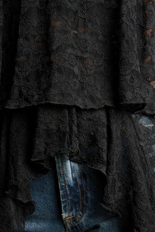 Lace Hi-Low Cami Top