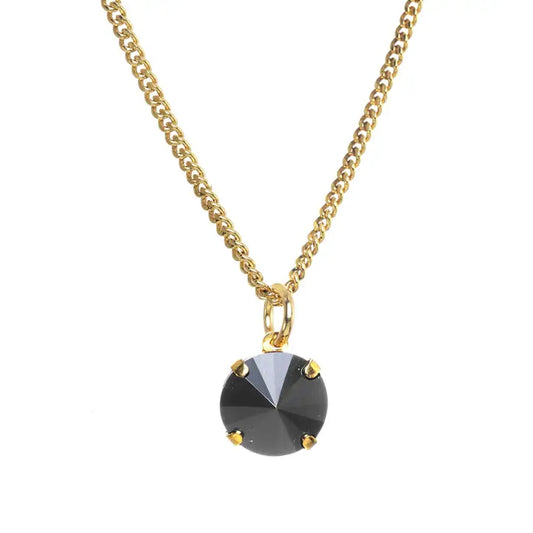 Talia Pendant Necklace- Blk