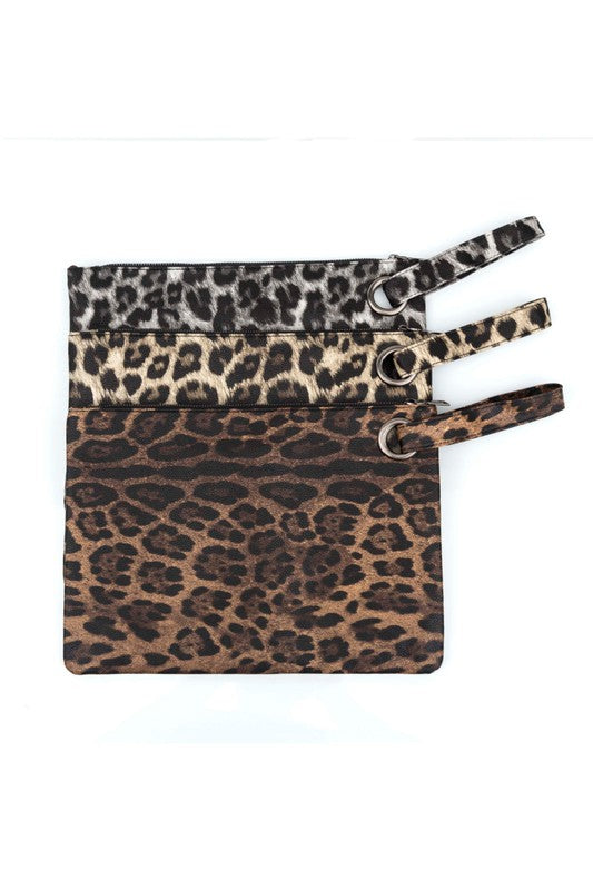 Leopard Wristlet Pouch