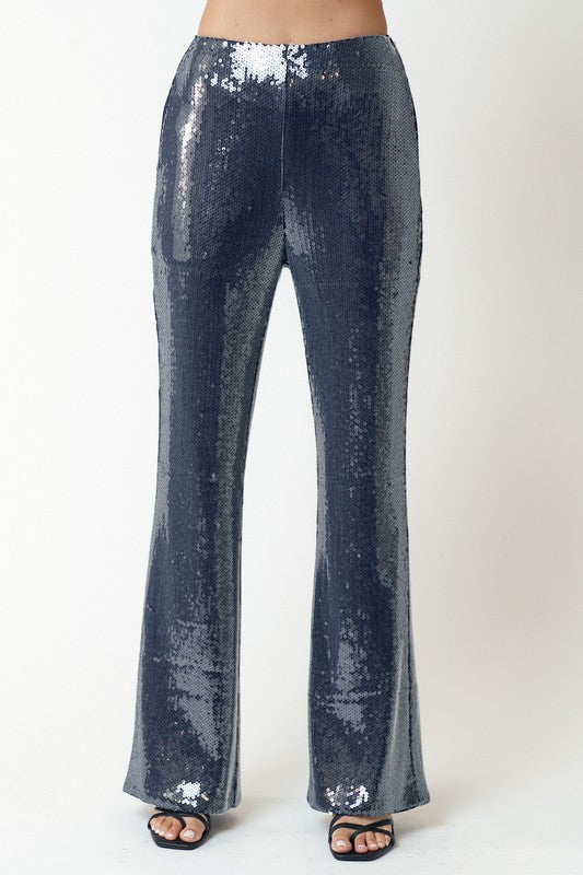 Sequin Flare Pants