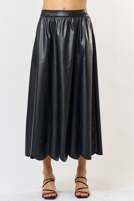 PU Leather Skirt