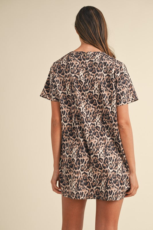 Leopard Short Sleeve Dress