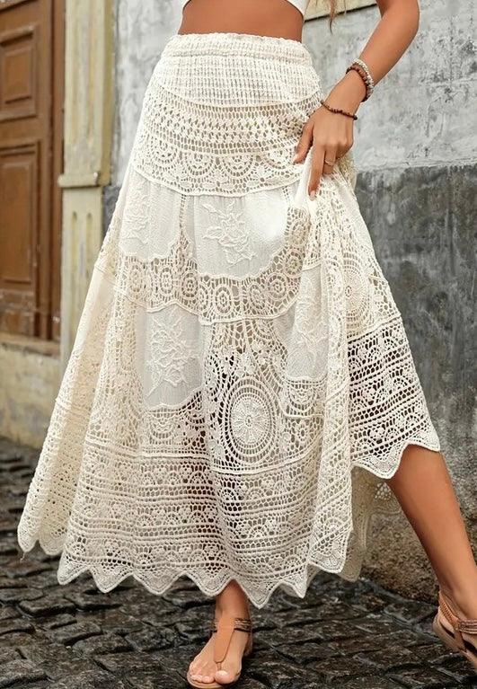 Crochet Lace Skirt