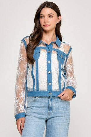 Lace/Denim Jacket