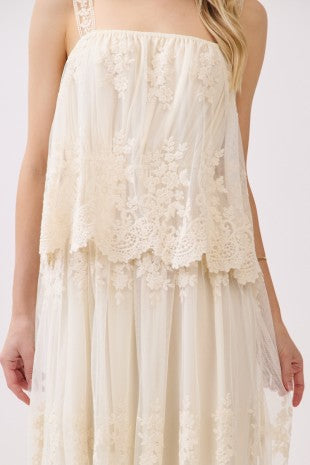 Embroidered Lace Dress