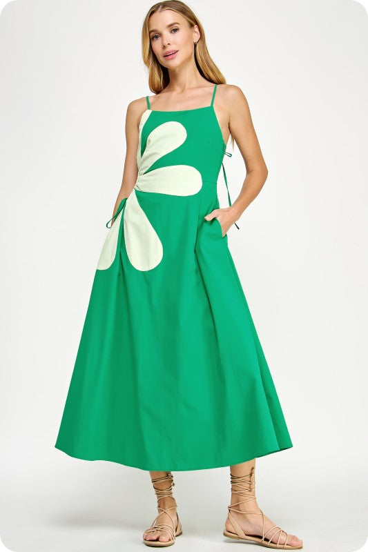 Side Cut-Out midi dress