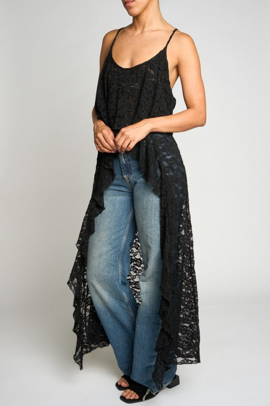 Lace Hi-Low Cami Top