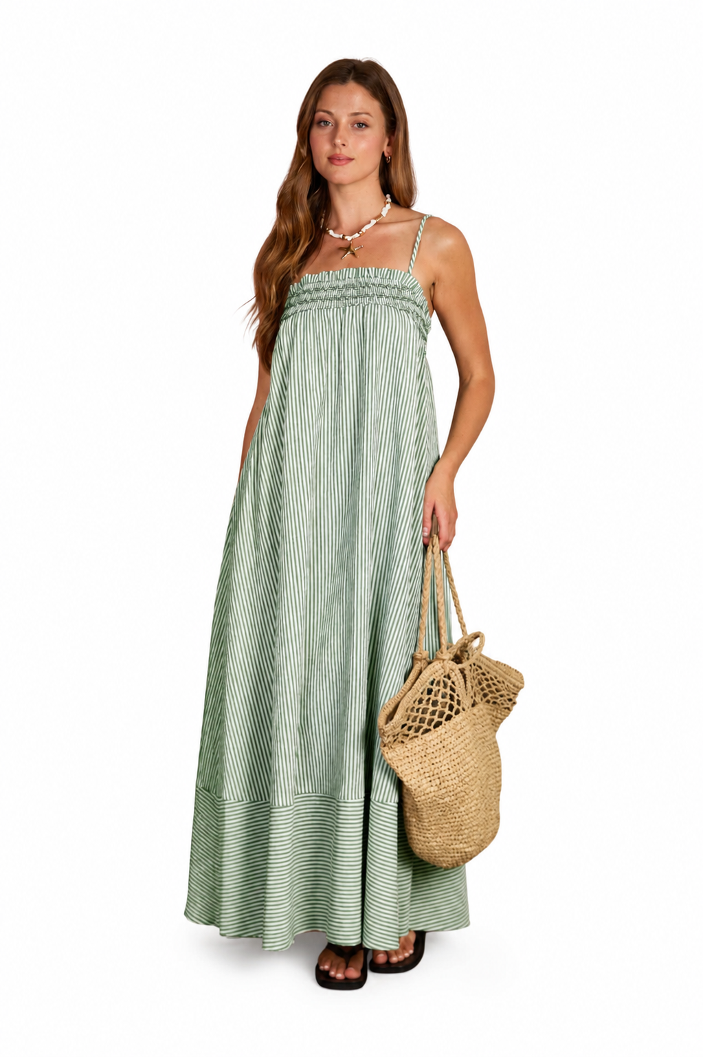 Striped Tunic Maxi Dress