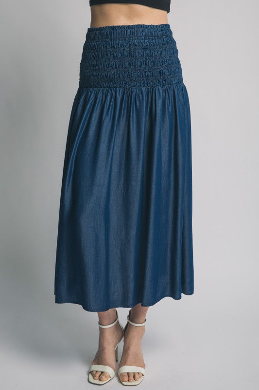 Top And Skirt Denim Set