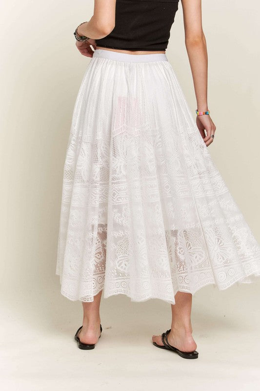 Lace Midi Skirt