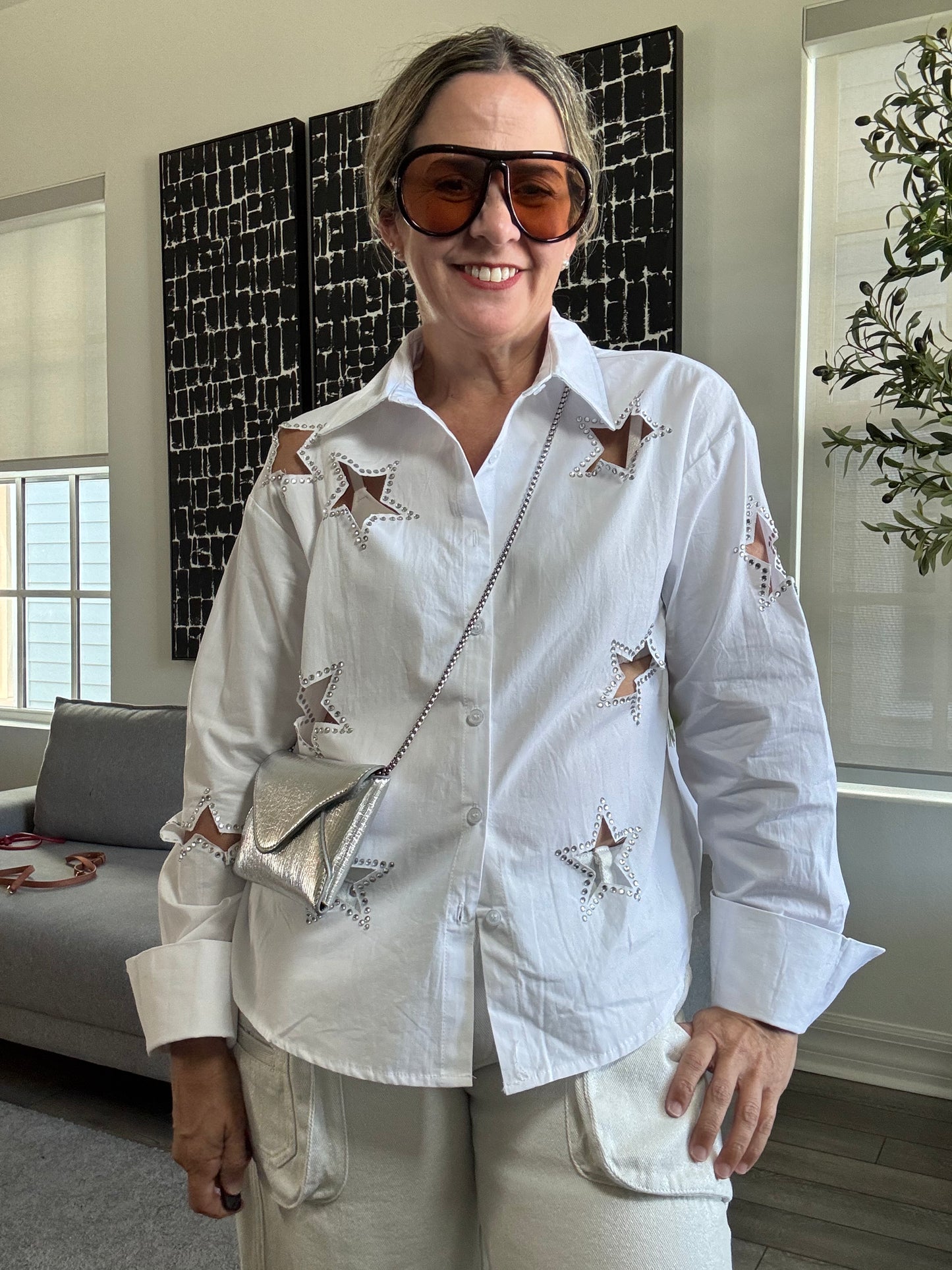 Star Rhinestone Top