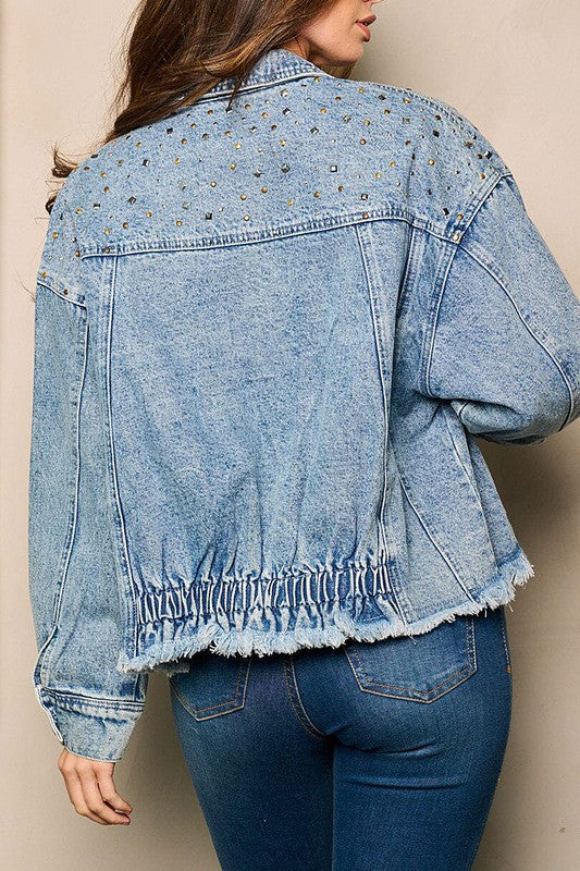 Denim Jacket Studs Details