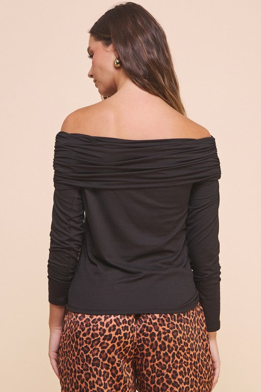 Off Shoulder Top Black