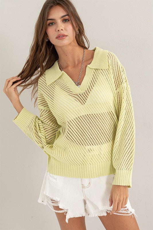 Crochet Lime Top