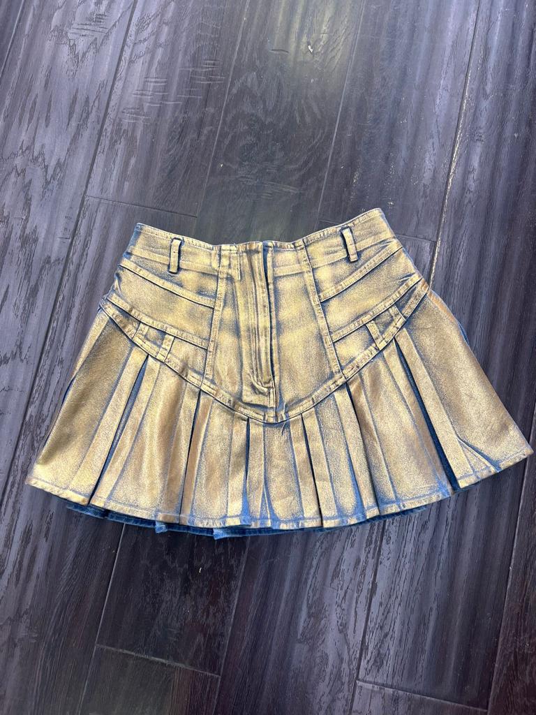 Metallic Gold Skirt